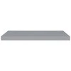 Pakabinamos lentynos, 2vnt., pilkos, 80x23,5x3,8cm, MDF