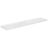 Pakabinamos lentynos, 4vnt., baltos, 120x23,5x3,8cm, MDF