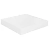 Pakabinamos lentynos, 4vnt., baltos, 23x23,5x3,8cm, MDF