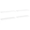 Pakabinamos lentynos, 4vnt., baltos, 80x23,5x3,8cm, MDF