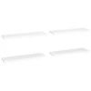 Pakabinamos lentynos, 4vnt., baltos, 90x23,5x3,8cm, MDF
