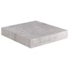 Pakabinamos lentynos, 4vnt., betono pilkos, 23x23,5x3,8cm, MDF
