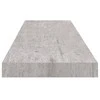 Pakabinamos lentynos, 4vnt., betono pilkos, 90x23,5x3,8cm, MDF