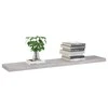 Pakabinamos lentynos, 4vnt., pilkos, 120x23,5x3,8cm, MDF