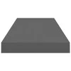 Pakabinamos lentynos, 4vnt., pilkos, 60x23,5x3,8cm, MDF