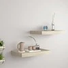 Pakabinamos sieninės lentynos, 2vnt., ąžuolo, 40x23x3,8cm, MDF