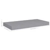 Pakabinamos sieninės lentynos, 2vnt., pilkos, 50x23x3,8cm, MDF