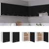Pakabinamos spintelės, 2vnt., juodos, 50x31x60cm, mediena