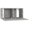 TV staliukas Pakabinamos televizoriaus spintelės, 2vnt., pilkos, 60x30x30cm