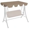 Pakaitinis skliautas sodo sūpynėms, taupe, 150/130x105/70cm