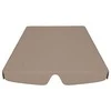 Pakaitinis skliautas sodo sūpynėms, taupe, 150/130x105/70cm