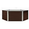 Pakeltas sodo lovelis, rudas, 129x129x46cm, galvan. plienas