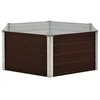 Pakeltas sodo lovelis, rudas, 129x129x46cm, galvan. plienas