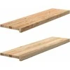 Palangės, 2 vnt, 100x30x2 cm, neapdorotas ąžuolo medienos