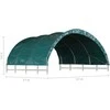 Palapinė gyvuliams, žalia, 3,7x3,7m, PVC (310028+310029)