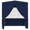 Palapinė su šoninėmis sienomis, mėlyna, 2,5x2,5m, 90g/m²