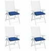 Palečių pagalvėlės, 4vnt., mėlynos, 50x50x7cm, oksfordo audinys