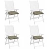 Palečių pagalvėlės, 4vnt., taupe, 50x50x7cm, oksfordo audinys