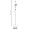 Paltų kabykla, juoda, 177cm, milteliniu būdu dengta geležis
