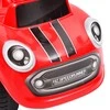 Paspiriamas vaikiškas automobilis, raudonos spalvos