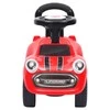 Paspiriamas vaikiškas automobilis, raudonos spalvos