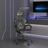 Pasukama žaidimų kėdė, juoda ir kamufliažinė, dirbtinė oda