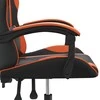 Pasukama žaidimų kėdė, juodos/oranžinės spalvos, dirbtinė oda