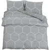 Patalynės komplektas, pilkas, 200x200cm, medvilnė