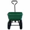 Paverčiamas rankinis sodo vežimėlis, žalios spalvos, 300kg, 75l
