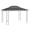 Pavėsinė, antracito spalvos, 4x3x2,7m, 160g/m²