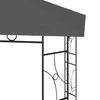 Pavėsinė, antracito spalvos, 4x3x2,7m, 160g/m²