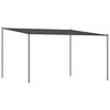 Pavėsinė, antracito spalvos, 4x4m, audinys ir plienas, 180g/m²