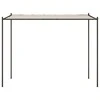 Pavėsinė, baltos spalvos, 3x3m, audinys ir plienas, 180g/m²
