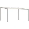Pavėsinė, baltos spalvos, 4x4m, audinys ir plienas, 180g/m²