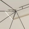 Pavėsinė, kreminės spalvos, 4x3x2,7m, 160g/m²