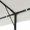 Pavėsinė su dvigubu stogu, baltos spalvos, 6x3m, plienas