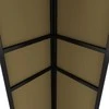 Pavėsinė su dvigubu stogu, taupe spalvos, 3x6m, 180g/m²