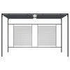 Pavėsinė su įtraukiamu stogu, antracito, 4x3x2,3m, 180g/m²