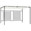 Pavėsinė su įtraukiamu stogu, kreminė, 3x4x2,3m, 180g/m²