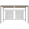 Pavėsinė su įtraukiamu stogu, taupe spalvos, 3x4x2,3m, 180g/m²