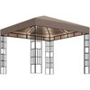 Pavėsinė su lempučių girliandomis LED, taupe, 3x3m
