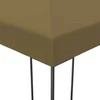 Pavėsinė su lempučių girliandomis LED, taupe, 3x4m, 180g/m²