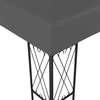 Pavėsinė su lemputėmis LED, antracito, 3x3 m