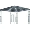 Pavėsinė su lemputėmis LED, antracito, 3x3 m