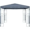 Pavėsinė su lemputėmis LED, antracito, 3x3 m