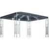 Pavėsinė su lemputėmis LED, antracito, 400x300 cm