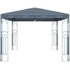 Pavėsinė su lemputėmis LED, antracito, 400x300 cm