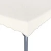 Pavėsinė su lemputėmis LED, kreminė, 300x300cm
