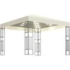 Pavėsinė su lemputėmis LED, kreminė, 3x3m