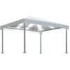 Pavėsinė su lemputėmis LED, kreminė, 400x300cm